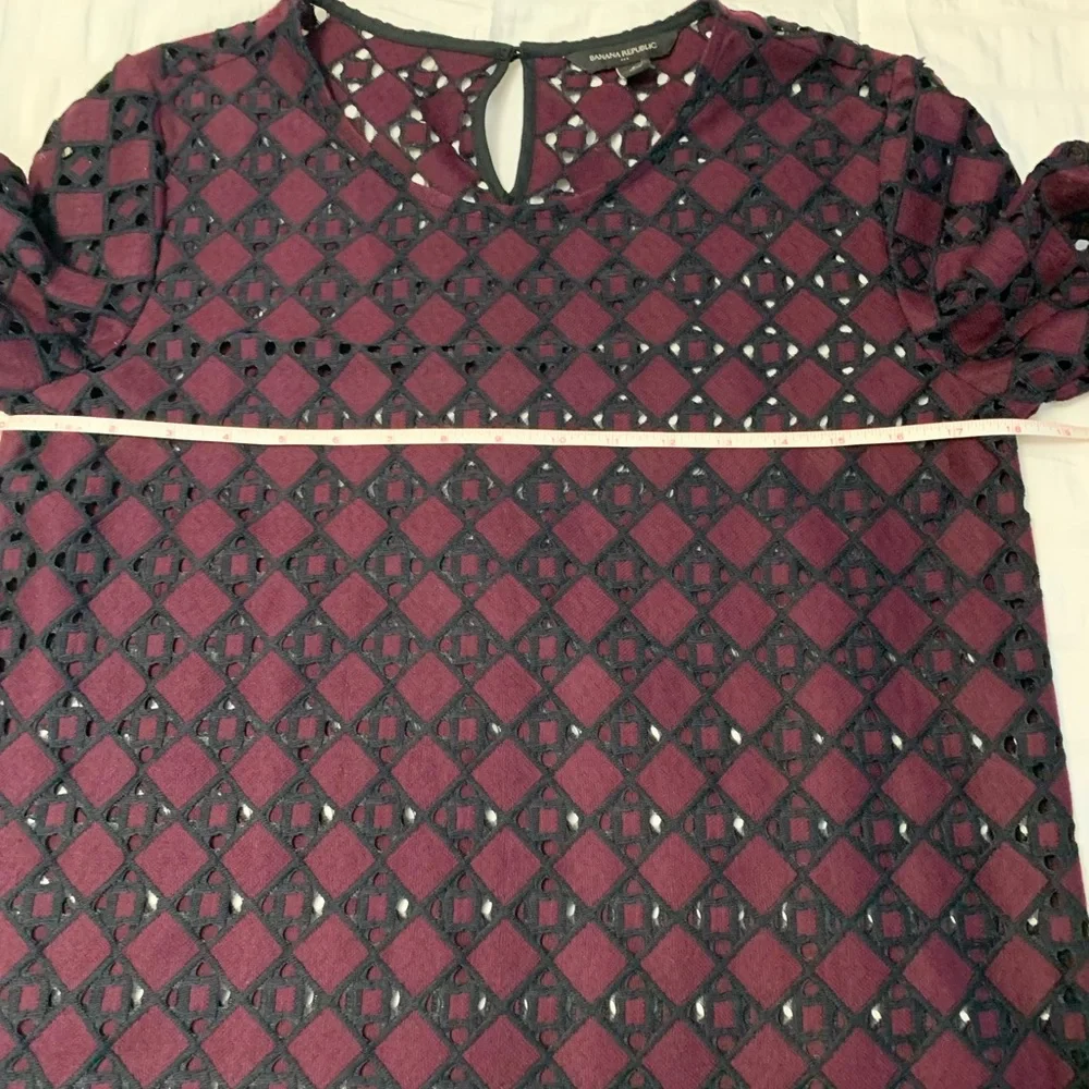 Banana Republic Lace Cutout Blouse